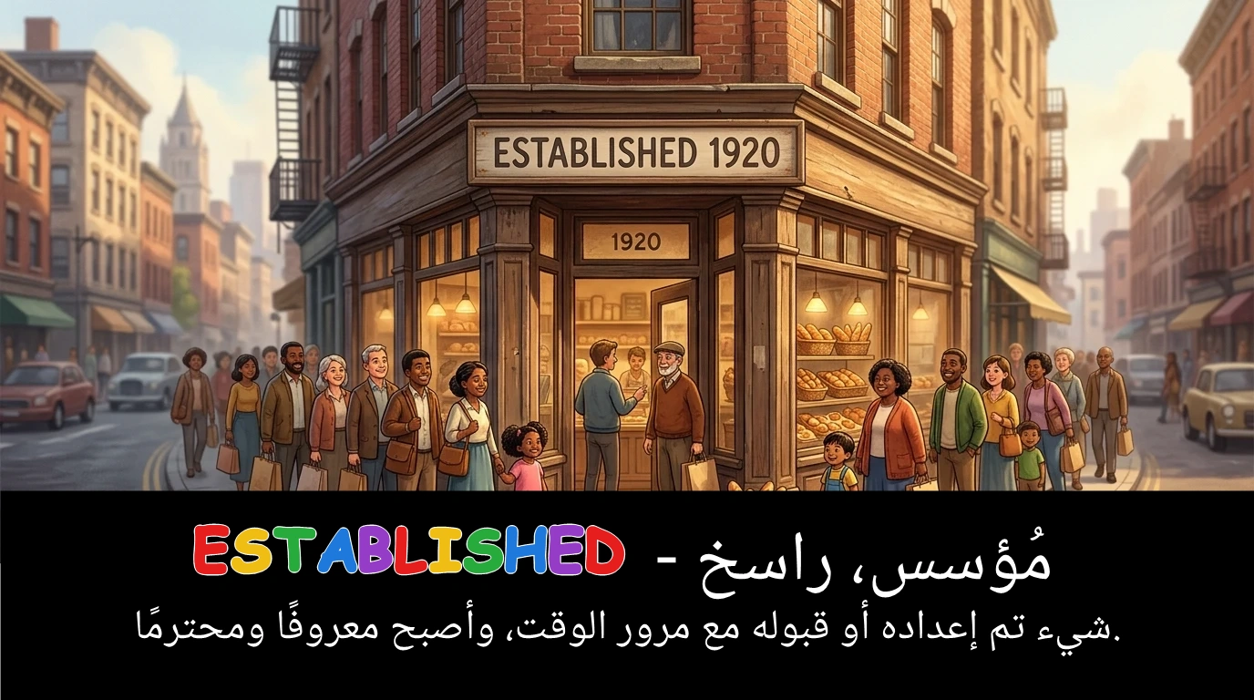 Arabic Illustration for established